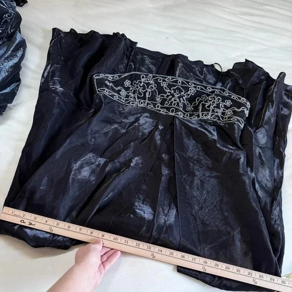 black fairy prom maxi dressY2K black maxi dress Eureka size XL